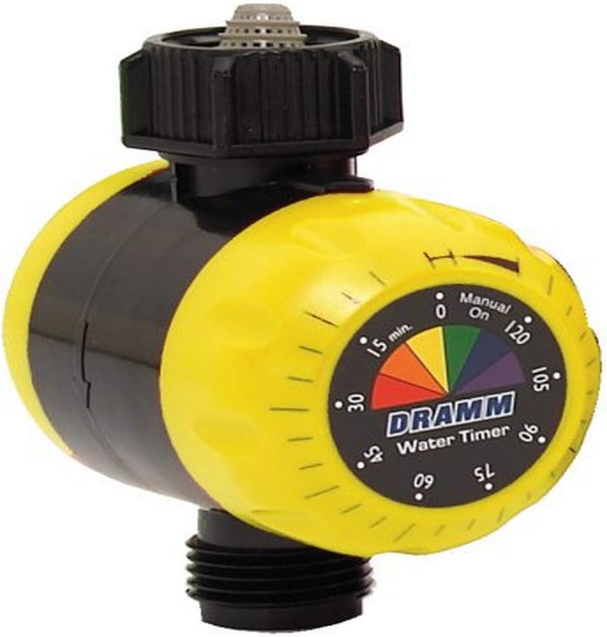 Dramm ColorStorm Premium Water Hose Timer, Mechanical, Turns Water Off Automatically, Up to 120 Minutes of Run Time, Compact for Lawn, Drip