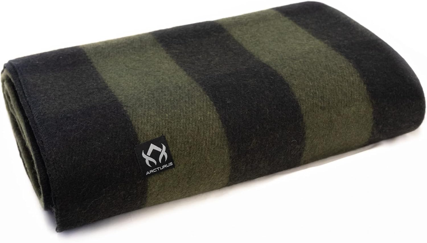 Arcturus Military Wool Blanket - Warm, Thick, Washable - Great for Outdoors, Camping, Stadium Blanket, Picnics, Travel - Car & Bushcraft Survival Kits