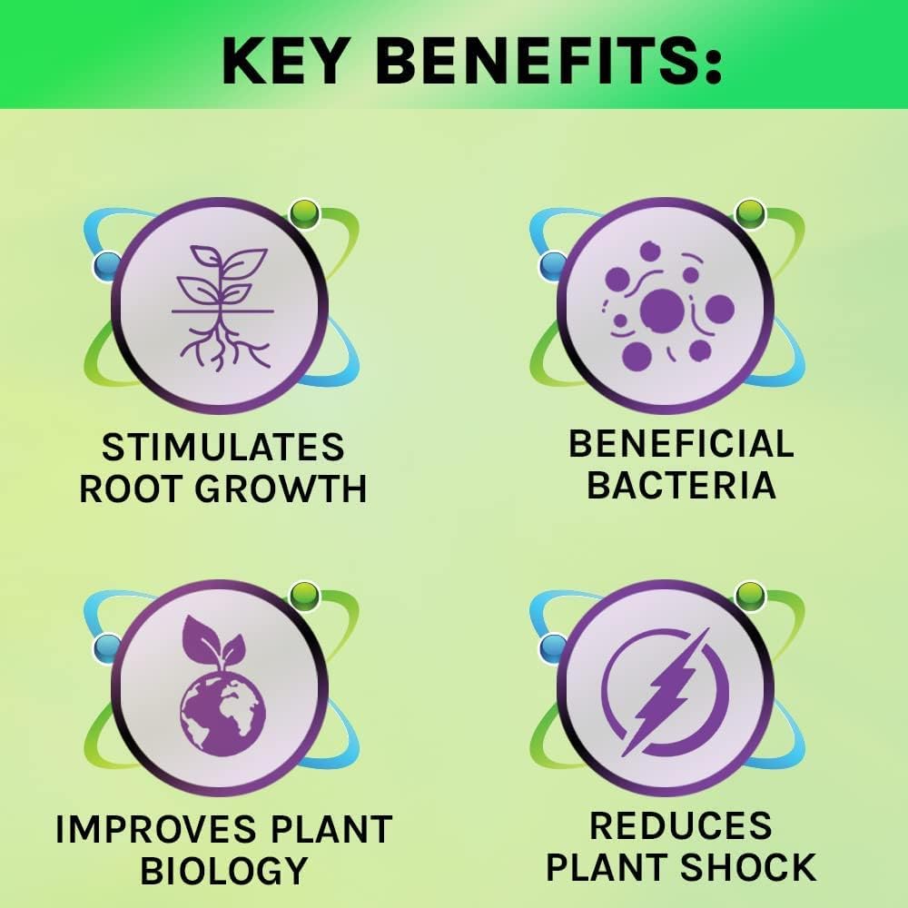 Microbe Life Hydroponics Premium Foliar Spray & Root Dip for Fruits & Vegetables, Use with Any Feeding Systems Including Hydroponics or Soil