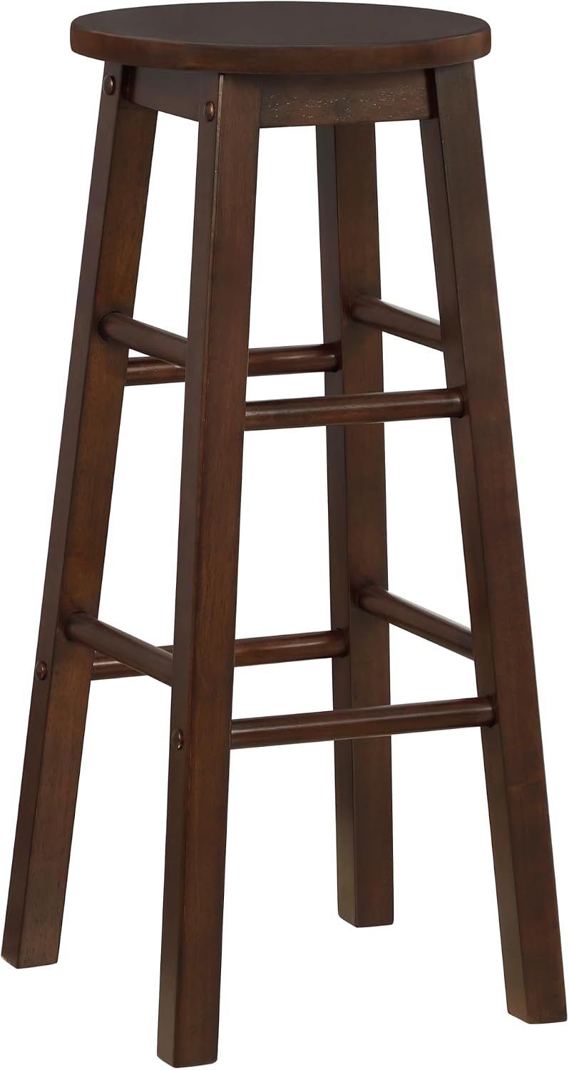 Linon 29-Inch Barstool With Round Seat