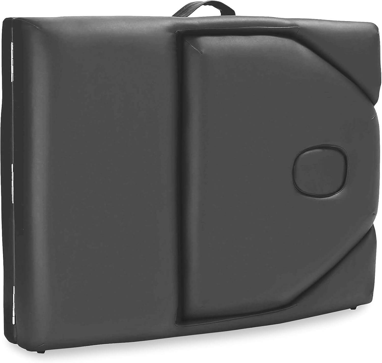Saloniture Professional Portable Massage Table with Backrest - Black