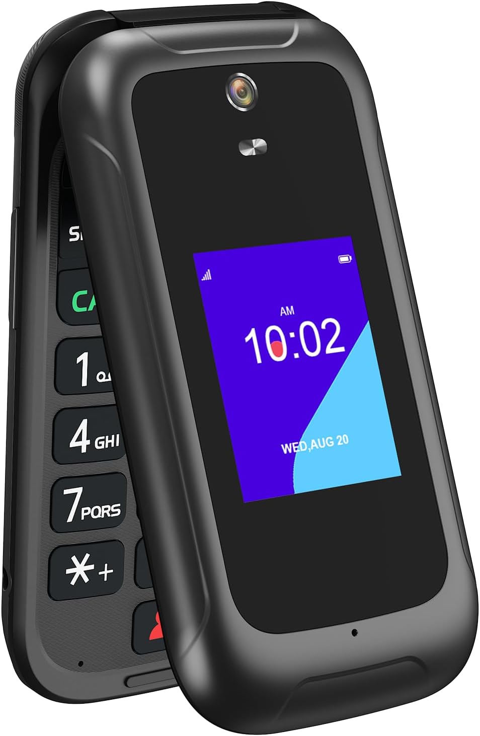 4G Flip Phone Unlocked, Basic Smart Cell Phone for Seniors Backup