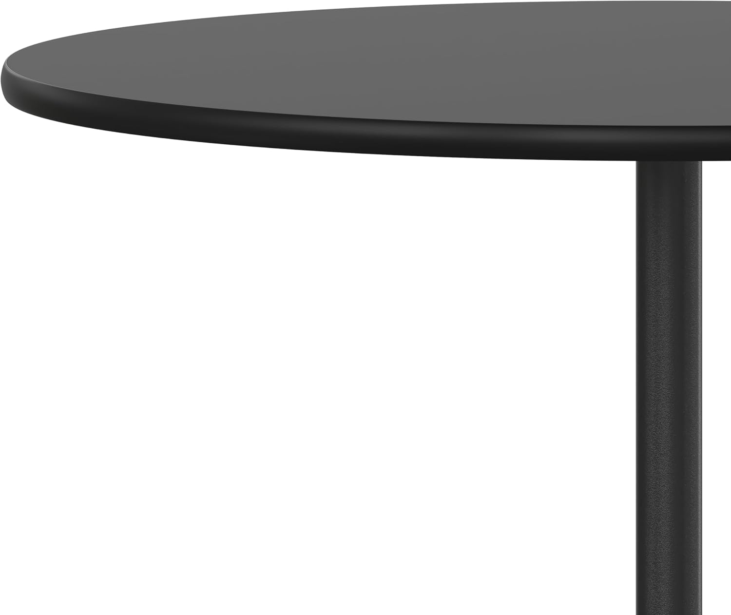 Flash Furniture Lars 24" Round Wood Cocktail Table with 30" and 42" Adjustable Columns, Adjustable Bar Height, for Events or Home Use