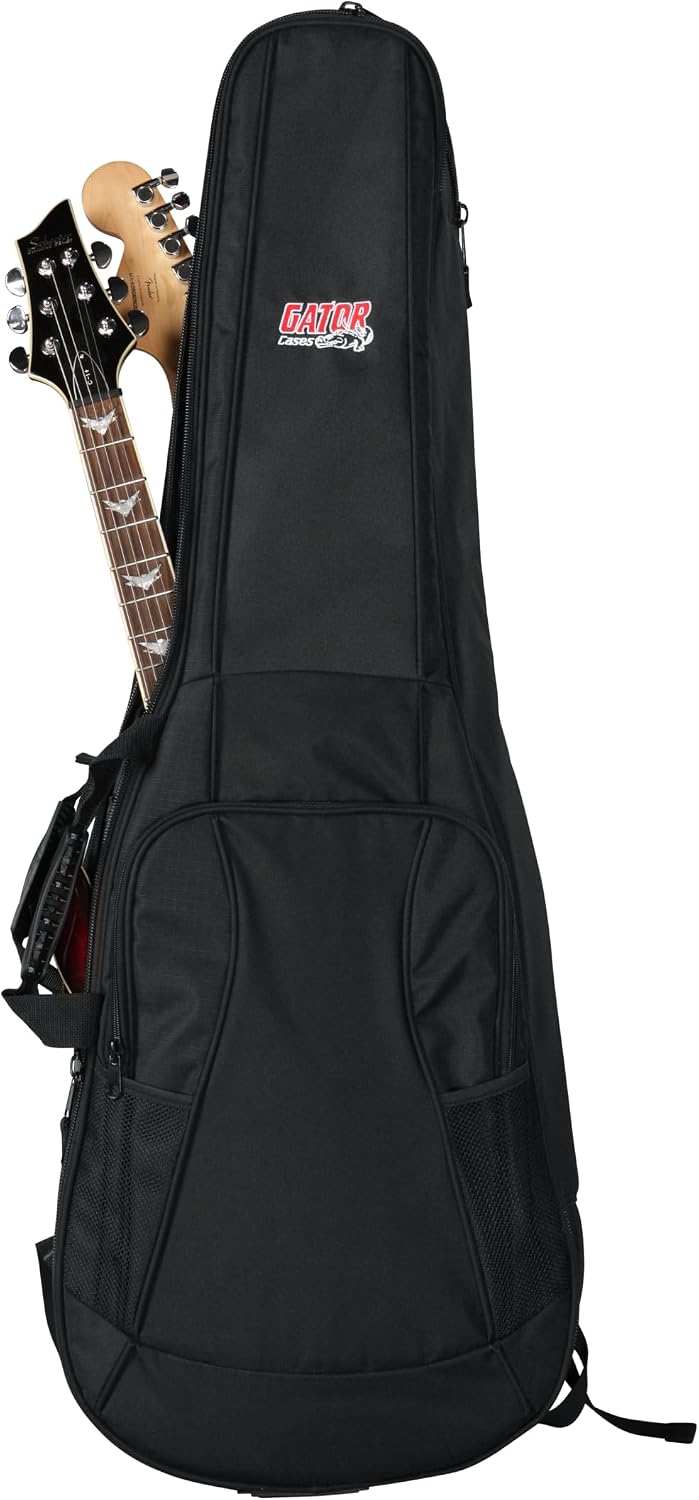 Gator Cases 4G-MiZone Series Gig Bag For Electric Guitars with Adjustable Backpack Straps, Fits Jazzmaster Style Guitars (GB-4G-JMASTER)