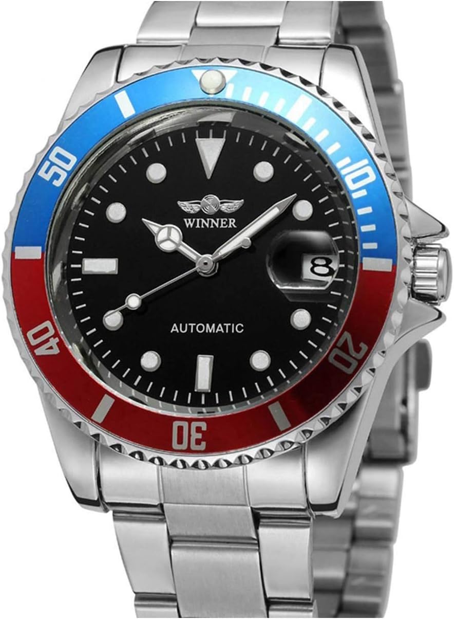 MASTOP Men Automatic Mechanical Watches Full Steel Waterproof Mens Watches | Calendar,Fashion Wristwatch for Men