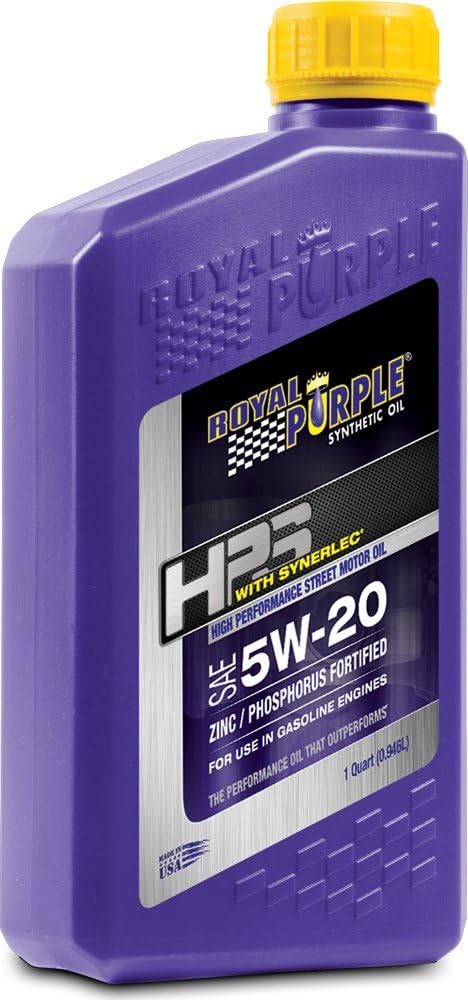 Royal Purple (36250-6PK HPS 20W-50 Synthetic Motor Oil with Synerlec Additive Technology - 1 Quart, (Case of 6)