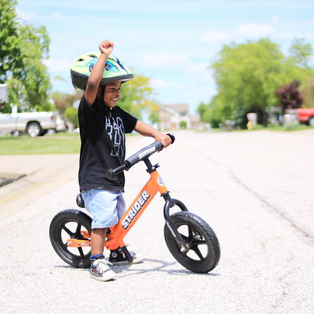 Strider 12 Sport Bike, Pink - No Pedal Balance Bicycle for Kids 1 to 4 Years - Includes Safety Pad, Padded Seat, Mini Grips, Flat-Free Tires -Easy Assembly, Tool-Free Adjustments | No-Pedal Balance Bike for Toddlers, Safety Pad, Adjustable Seat and Handl…