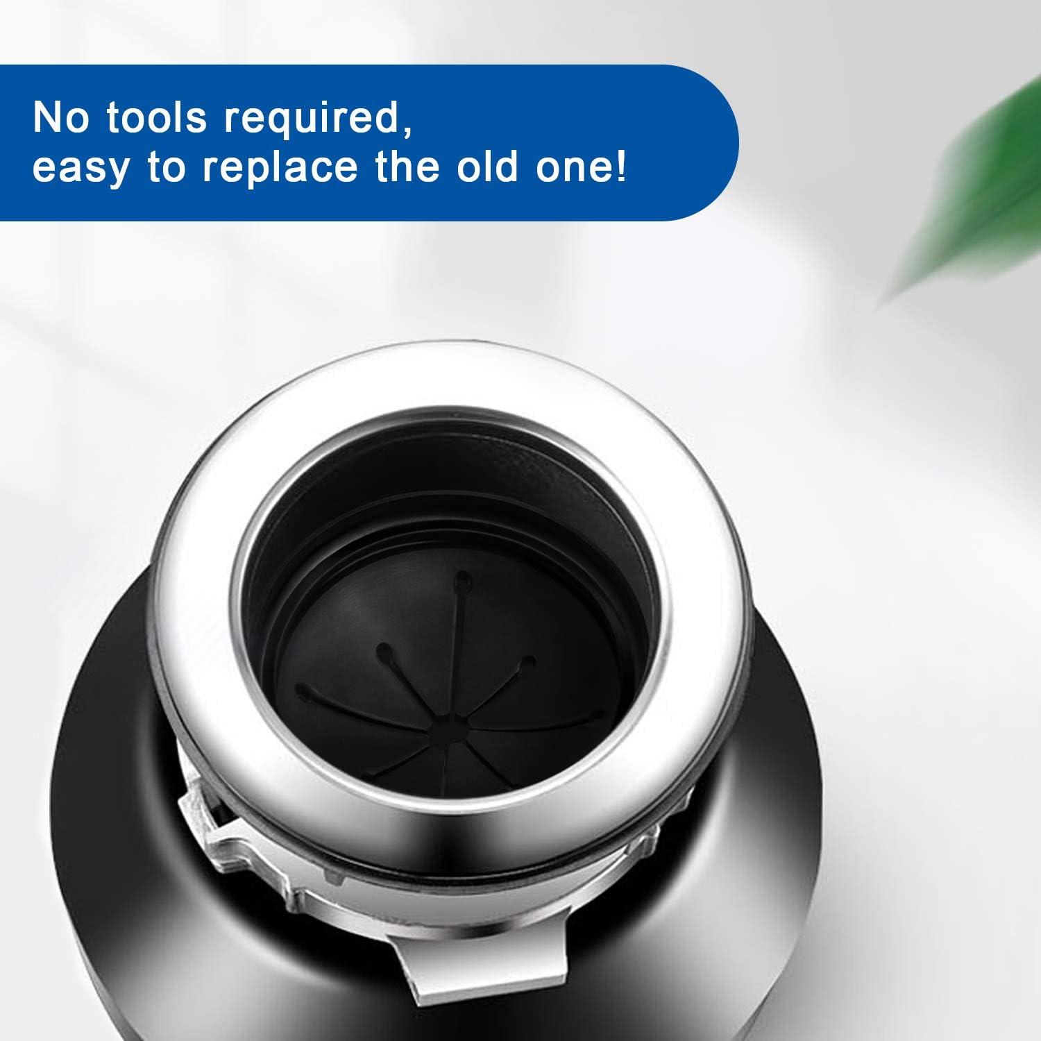 Garbage Disposal Splash Guard Collar Sink Baffle, Food Waste Disposer Parts Accessories, 3-1/8 Inch Multi-function Drain Plugs for Garbage Disposals by CLEESINK