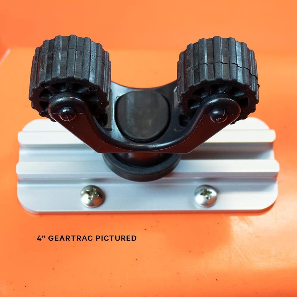YakAttack GT175 Generation II GearTrac - Size Options | Heavy-Duty Silver Kayak Surface Mount Track | Accessory Mounting | Topside Installation | Compatible with 1/2" Wide Track Hardware