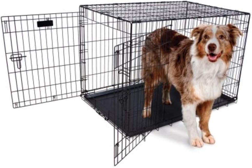 Precision Pet Products Two Door Provalue Wire Dog Crate, 24 Inch, For Pets 15-30 lbs, With 5-Point Locking System