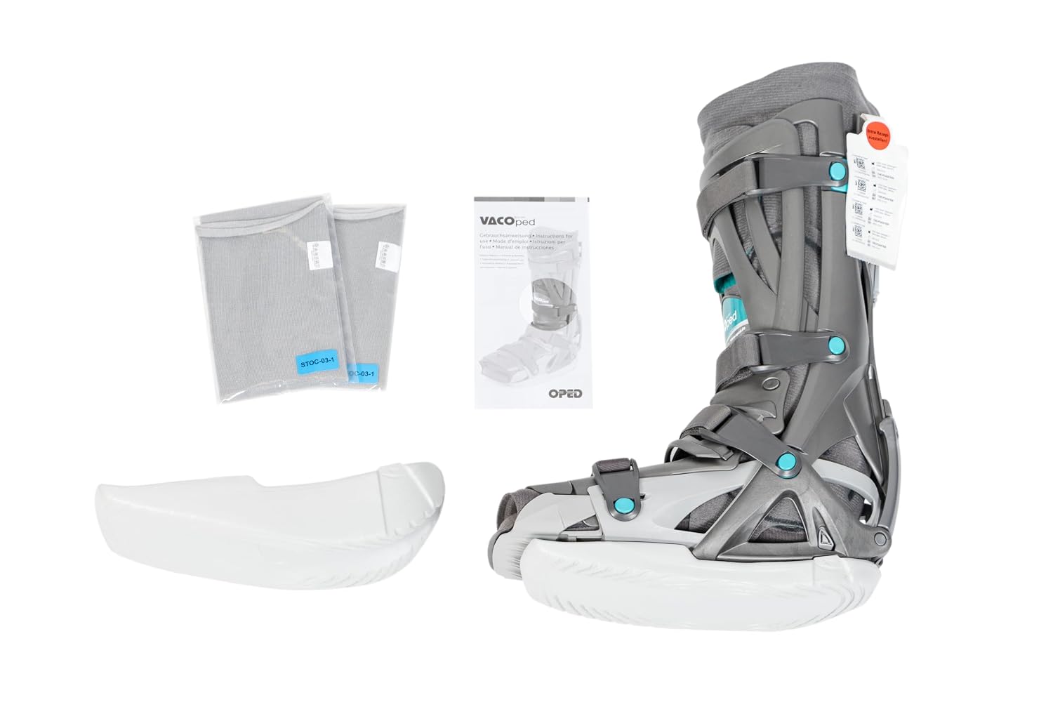 Achilles Tendon Rupture Fracture Boot, Range of Motion, XELGO Technology, German designed (Medium)