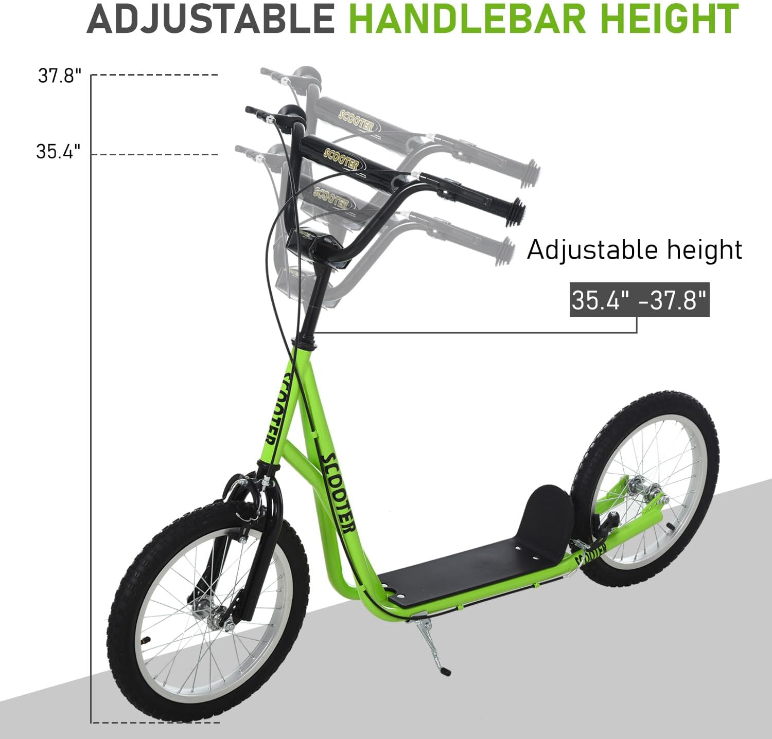 Aosom Youth Scooter Max Load 220 LBS Kids 5+