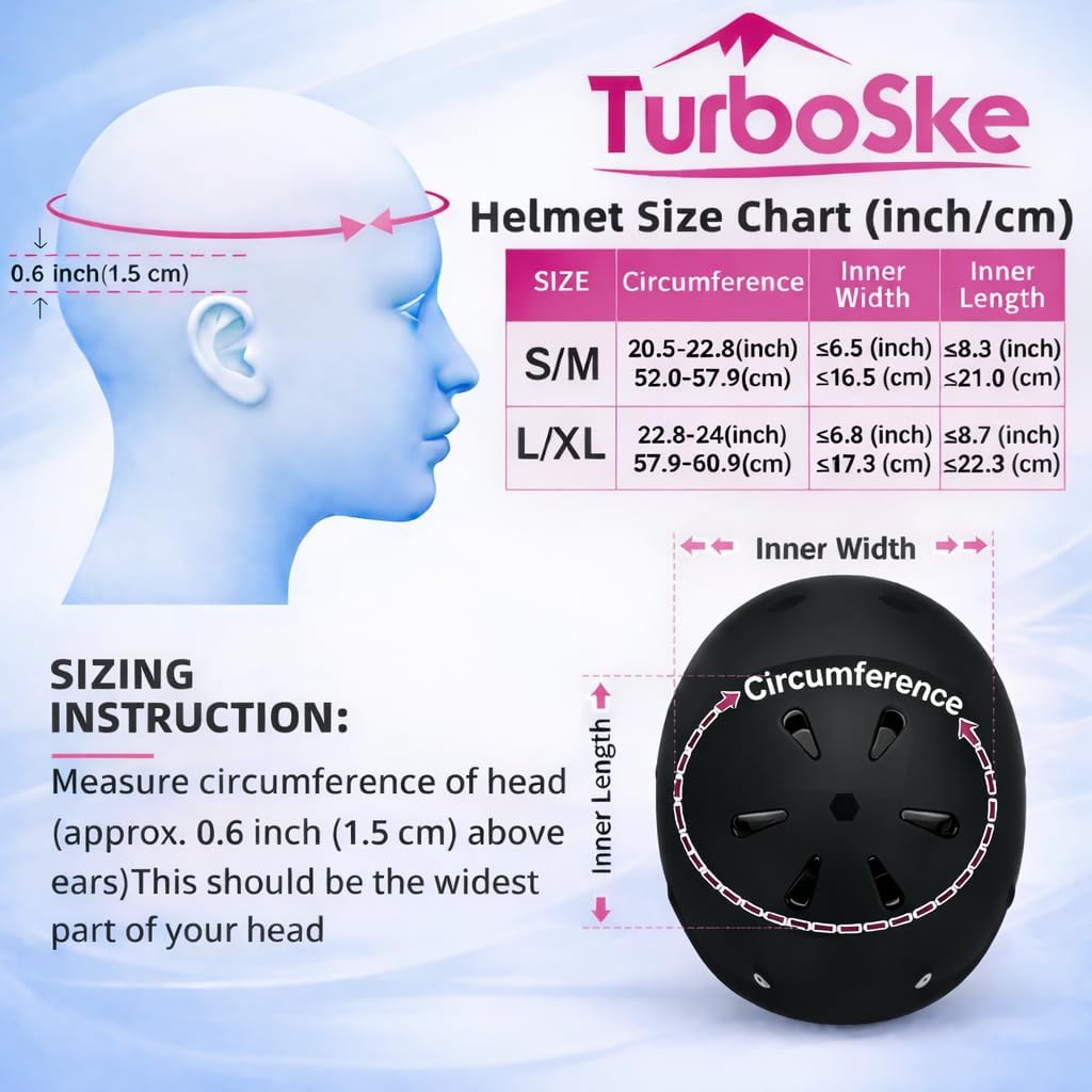 Skateboard Helmet,BMX Bike Multi-Sport Helmet for Youth,Men Women
