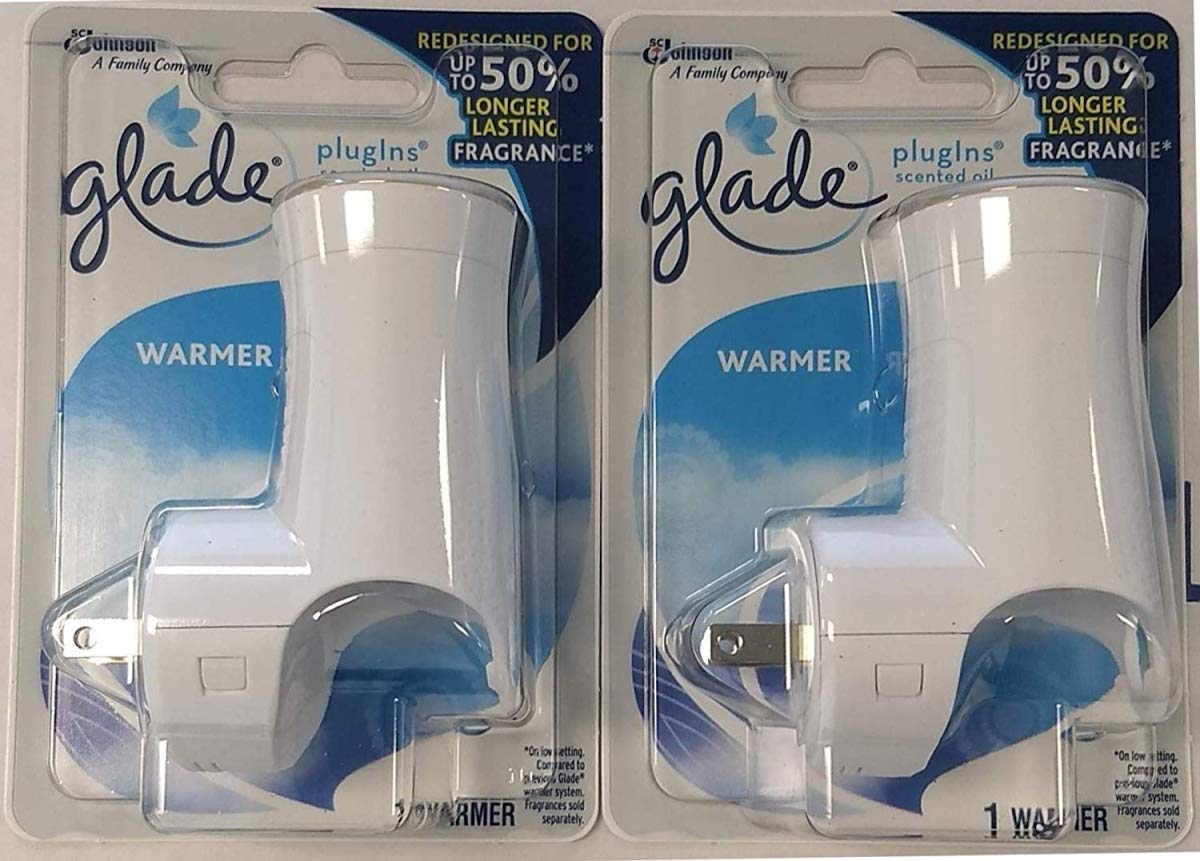 Glade PlugIns Air Freshener Warmer, Scented and Essential Oils for Home and Bathroom, Up to 50 Days on Low Setting (Pack of 5)