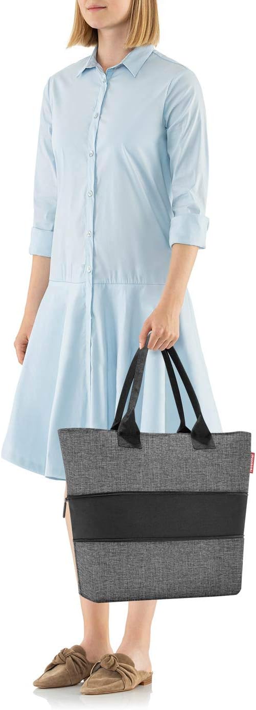 reisenthel shopper e1 - Large capacity and expandable bag made of water repellent and recycled polyester fabric