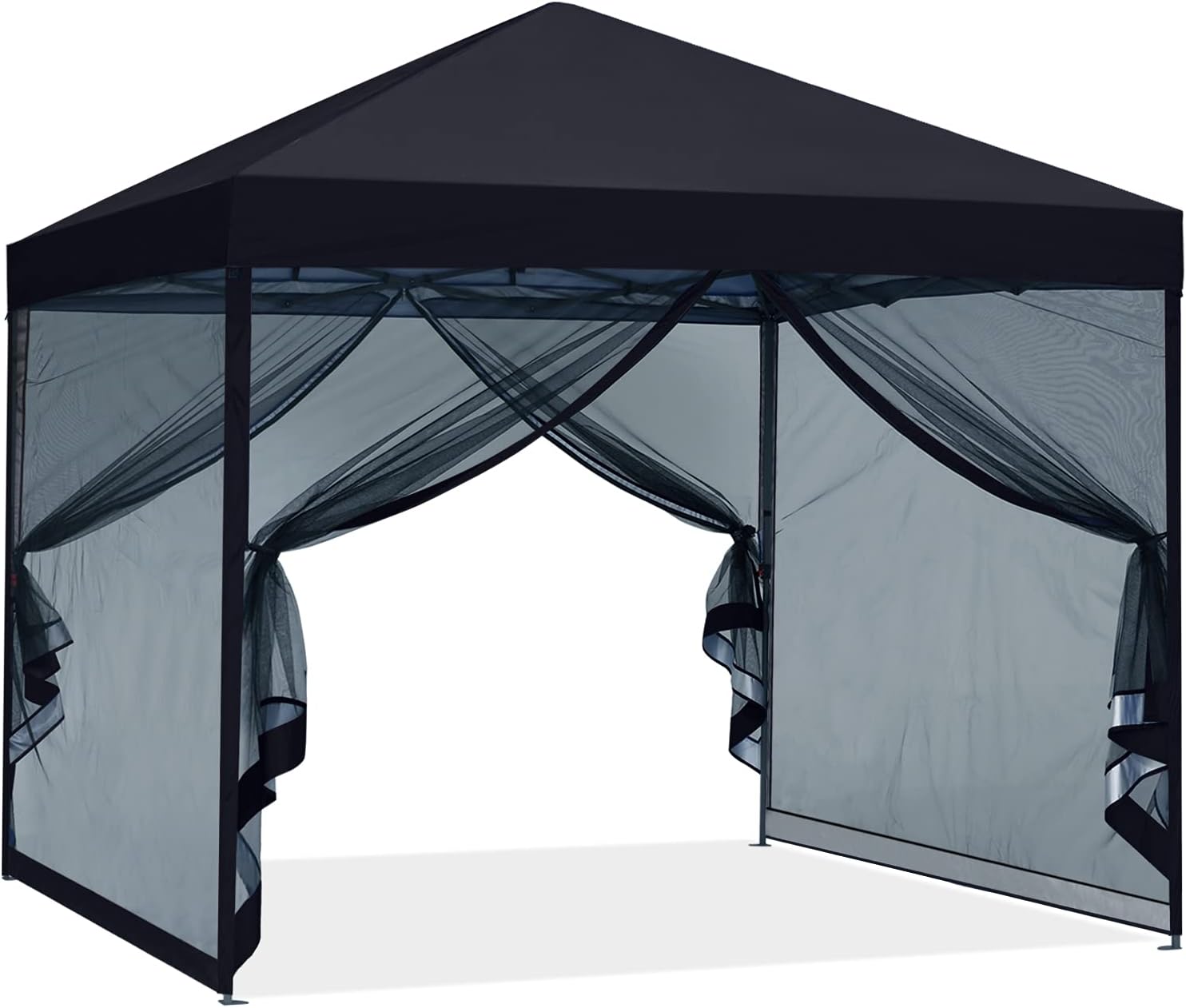 ABCCANOPY 10x10 Pop Up Canopy Tent, Slant Leg Outdoor Shade, Dark Gray