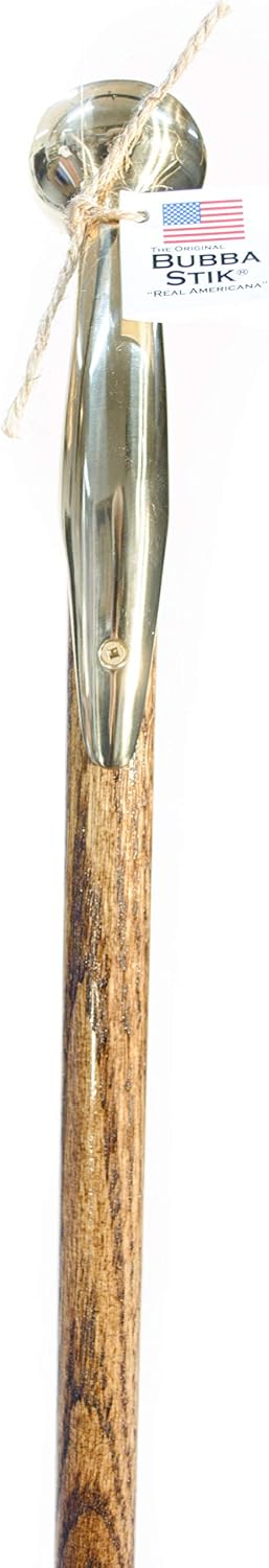 Walking Cane Texas Style Walking Stick Made of Mahogany Stained Tennessee Hardwood and Topped with a Brass Hame Handle from a Real Horse Collar Harness. Made in Texas by Real Texans.
