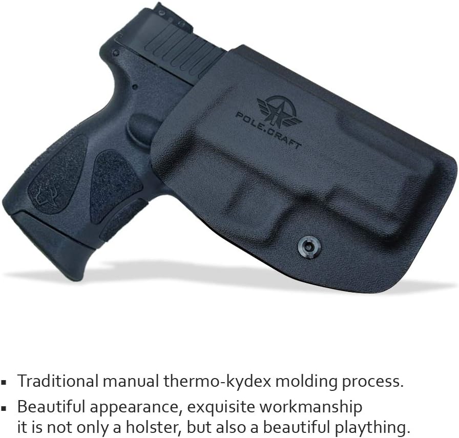 Taurus G2C Holster OWB Kydex Holster Custom Fit: Taurus G2C 9mm & Millennium PT111 G2 / PT140 Pistol - Outside Waistband Carry 1.5-2 Inch Belt Clip