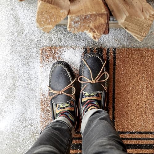 Minnetonka Men's Sheepskin Moose Slipper