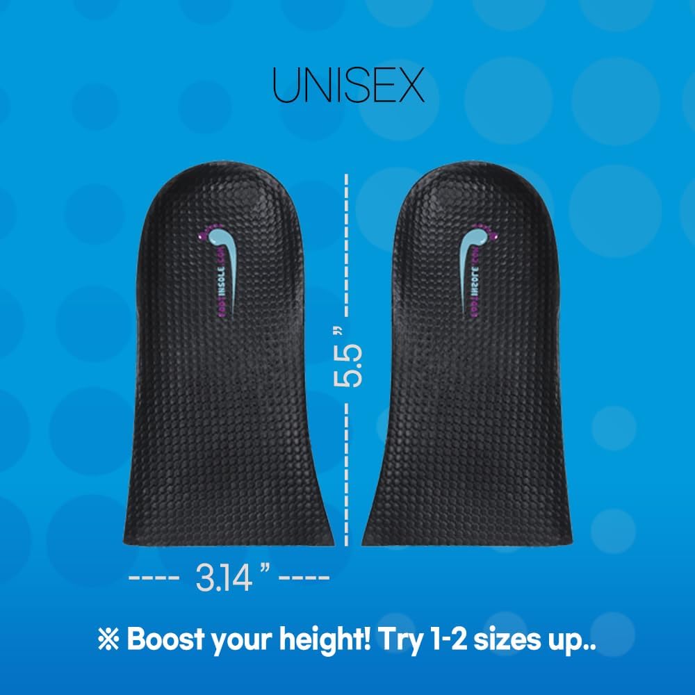 Air up Height Increase Shoe Heel Lift Inserts for Men and Women (3 Layers, 2.5" UP)