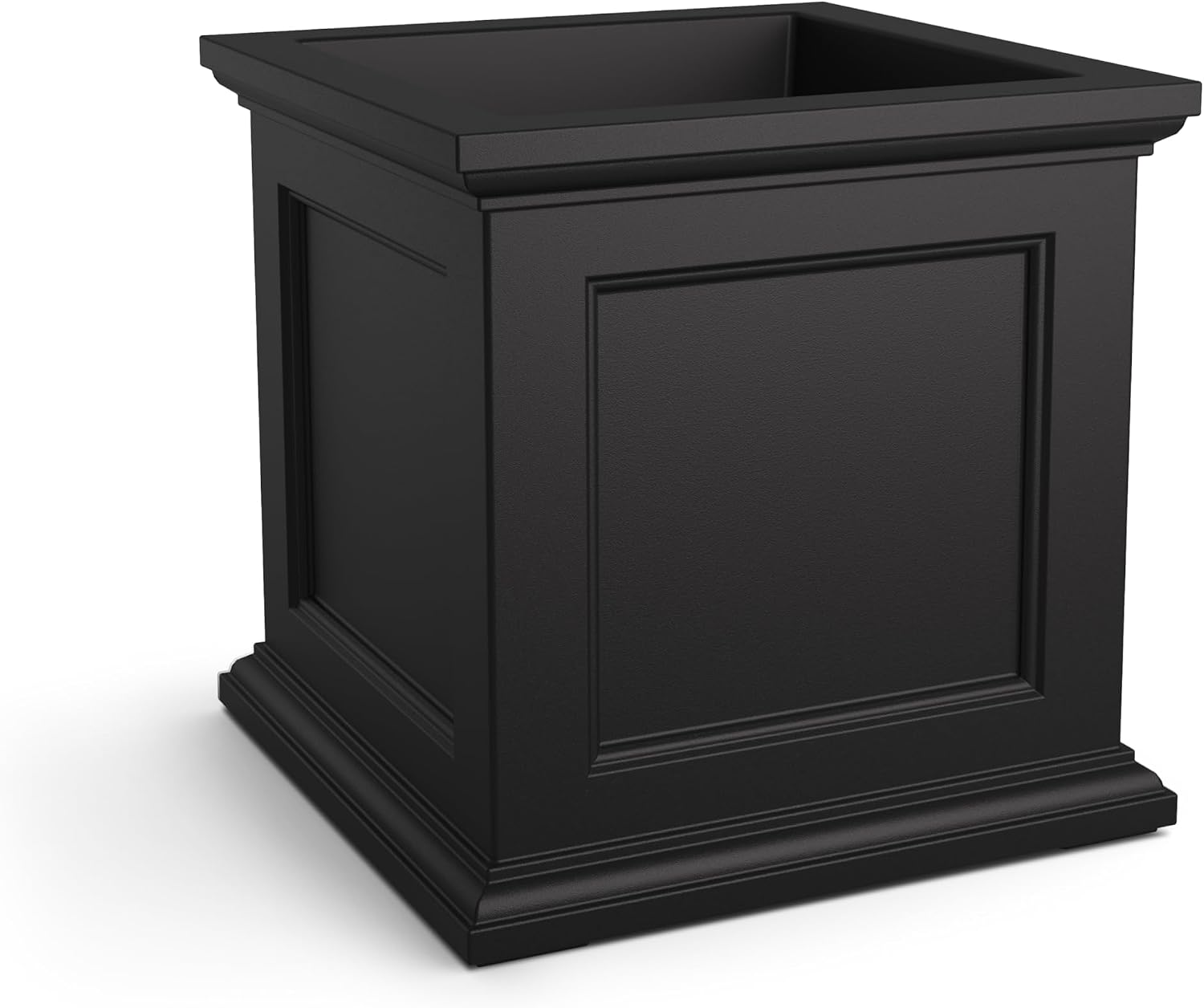 Mayne Fairfield 16in Self-Watering Square Planter, Black