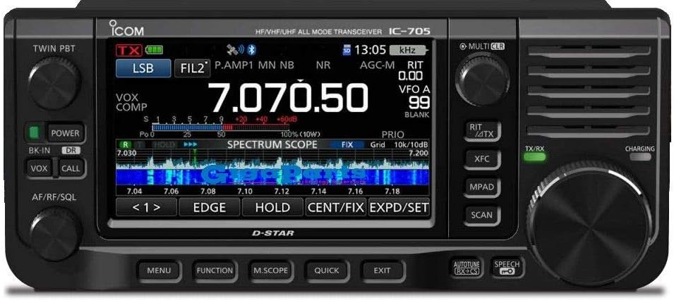 Icom IC-705 HF/VHF/UHF All Mode Portable QRP 5W/10W Transceiver
