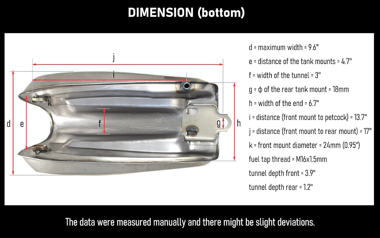 0081 Cafe Racer Motorcycle Fuel Gas Tank 2.9 Gallon Univesal Raw Steel for Honda Yamaha Suzuki Kawasaki (Frame Modification Required)
