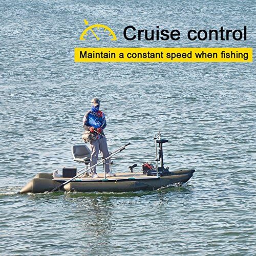 AQUOS Haswing Bow Mount Trolling Motor 12V 55lbs 48in with Wireless Remote | Fresh & Saltwater Ready, 164ft Wireless Remote Range, Black, Fits Boats up to 19ft, Req 13.7 x 8" Flat Mount Surface