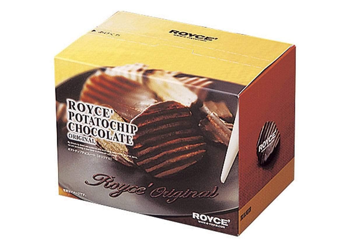 ROYCE' Potatochip Chocolate "Original" - |Chocolate Coated Crispy Potato Chips | Gourmet Snack for Gifting & Indulging | Japanese Potato Chip Chocolate from Hokkaido (7 Servings per Container)
