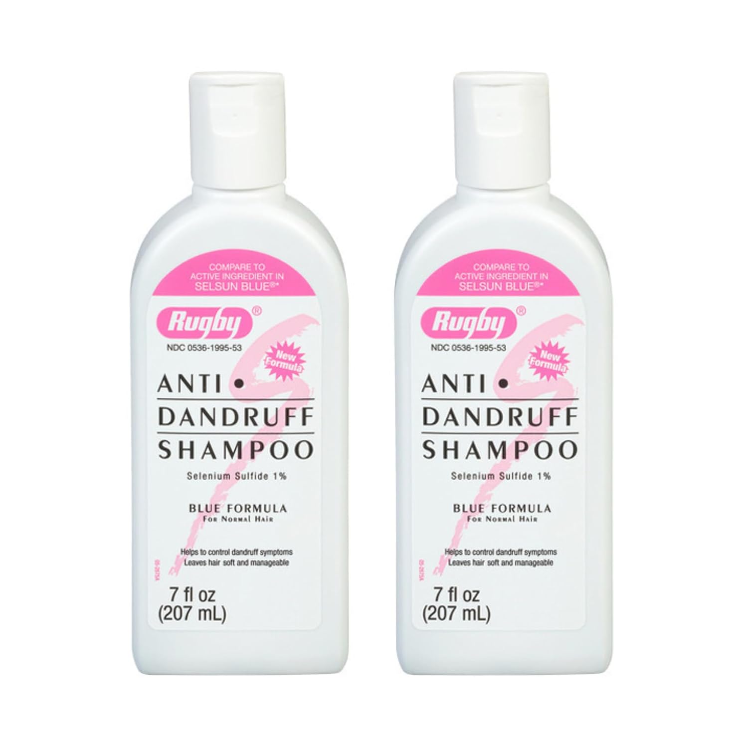 Rugby Selenium Sulfide Anti-Dandruff Shampoo - Blue Formula for Normal Hair - 7 Oz (1-Pack)