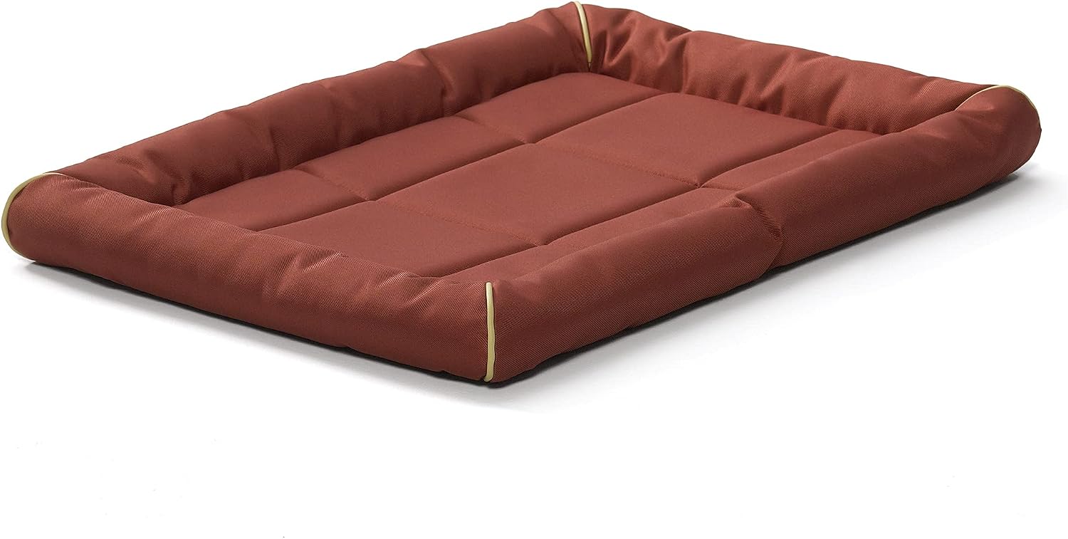 MidWest Homes for Pets Intermediate QuietTime MAXX Ultra-Rugged Dog Bed, Water & Odor Resistant, Bolstered Edge, Non-Slip Bottom, Fits 36-inch Crates, Black