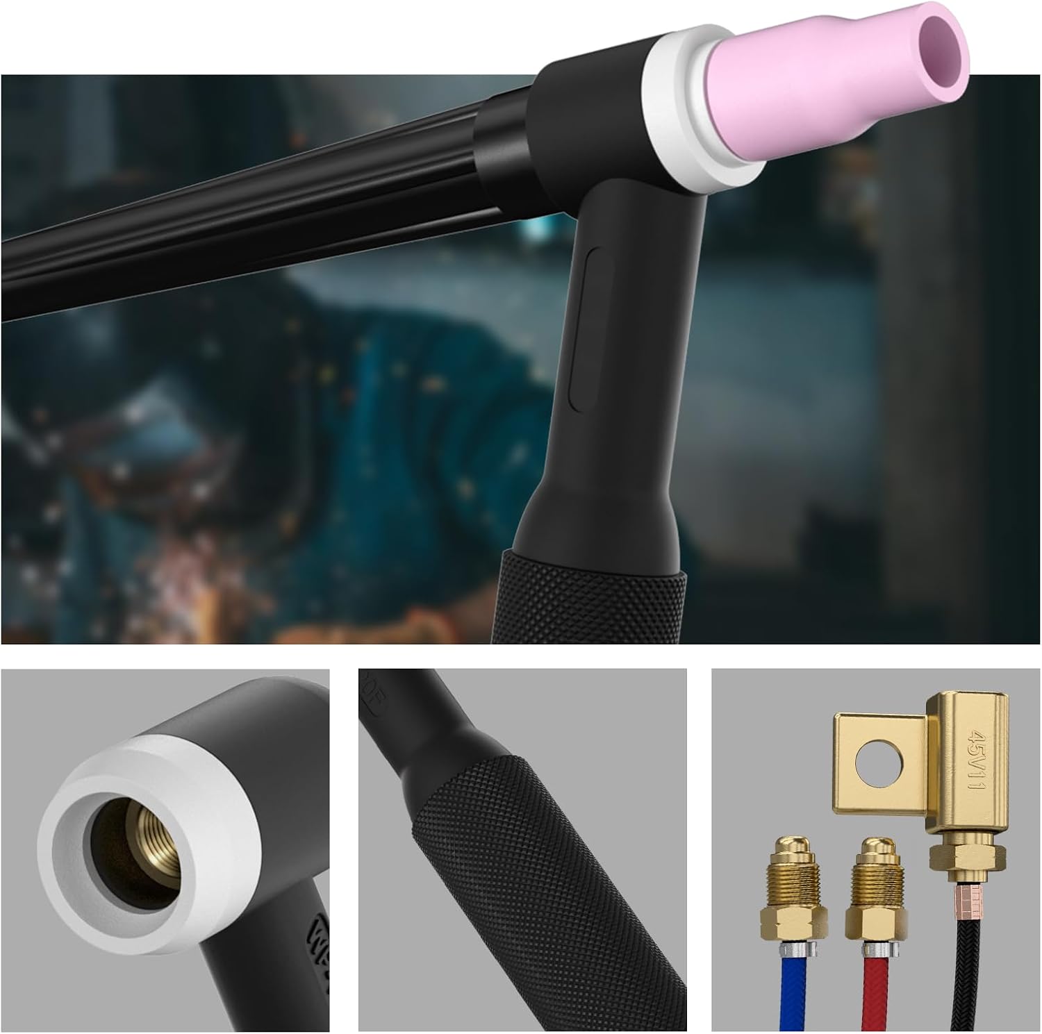 YESWELDER TIG Welding Torch WP-20F Flexible Head Water-Cooled 250Amp