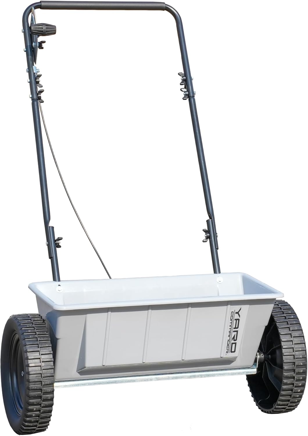60 LB Walk-Behind Push Drop Spreader - Holds Up to 15