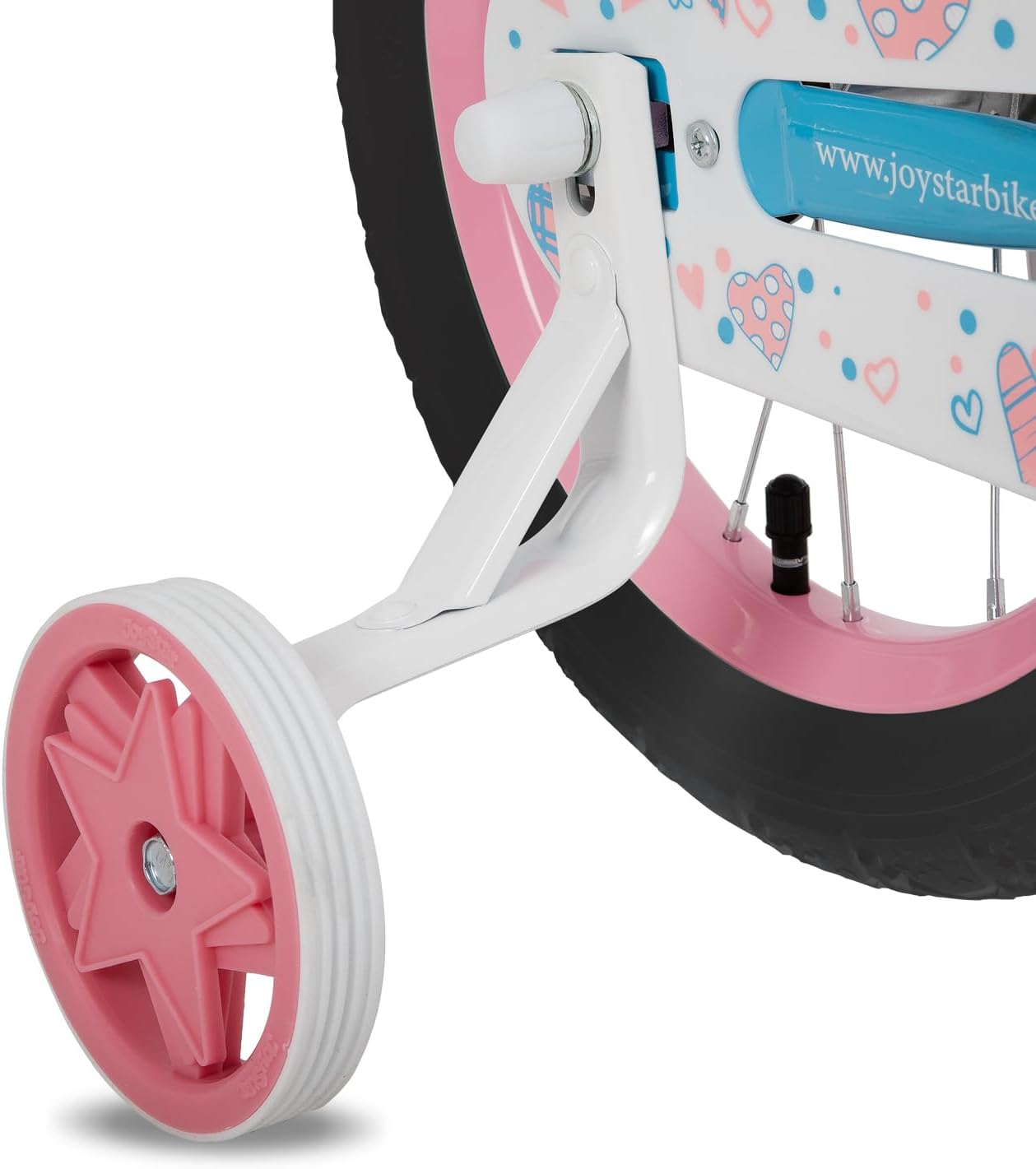 JOYSTAR Angel Girls Bike for Toddlers and Kids Ages 2-12 Years | 12-20 Inch Kids Bike with Training Wheels & Basket, 20 24“ Bicycle with Kickstand