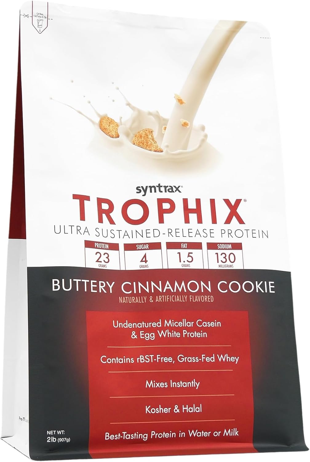 Syntrax Nutrition Trophix, Ultra Sustained-Release Protein Powder Blend, Chocolate Supreme, 5 lbs.