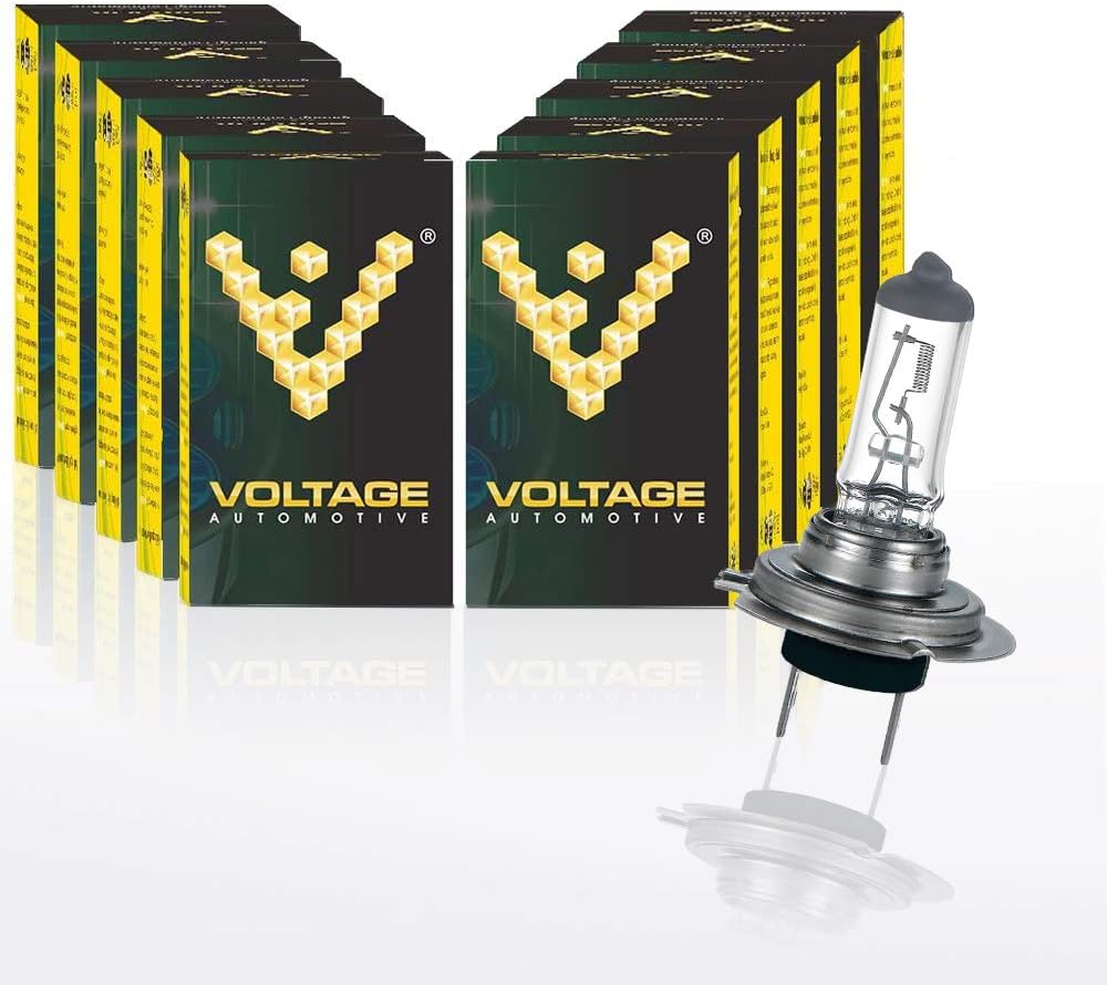 Voltage Automotive H11 Halogen Bulb (10 Pack) - Standard Replacement For High Beam Low Beam Driving Fog Light