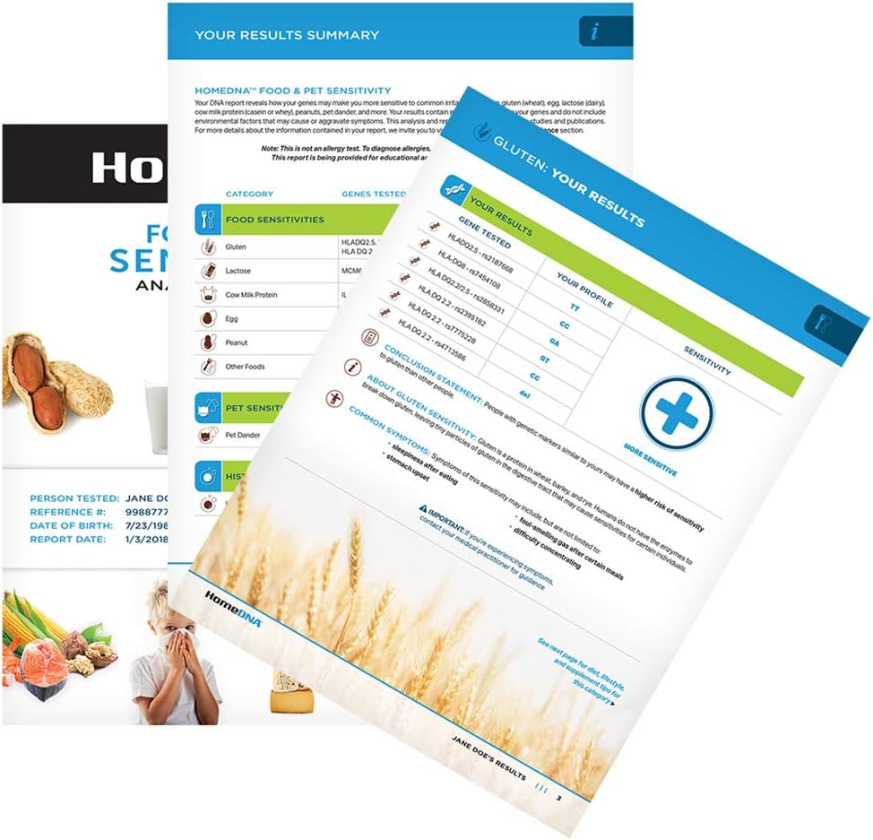 Food & Pet Sensitivity at-Home DNA Test Kit | Lab Fees NOT Included | Kit ONLY