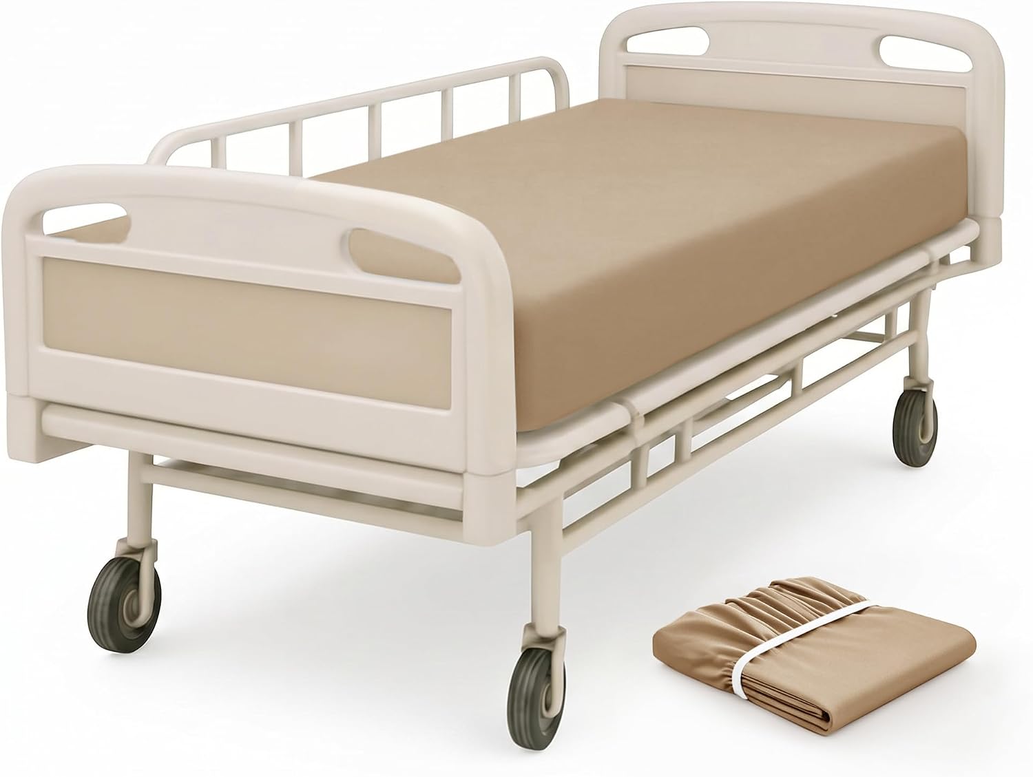 VACVELT 4 Pack Hospital Bed Fitted Sheet, 36x80 12-Inch Pocket, Pink | Premium Microfiber Fabric, 360-Degree Elastic, Skin-Friendly, Wrinkle Resistant, Machine Washable, For Home Hospital Beds