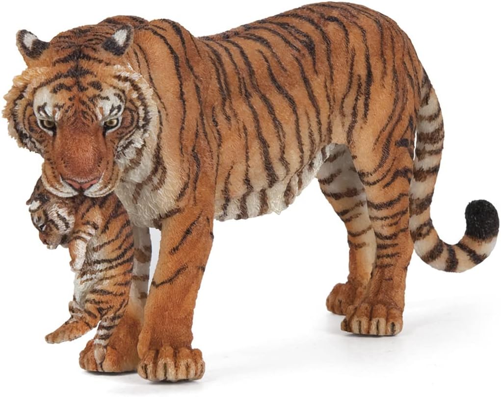 Realistic Tigress and Her Cub Figurine, Wild Life Collection