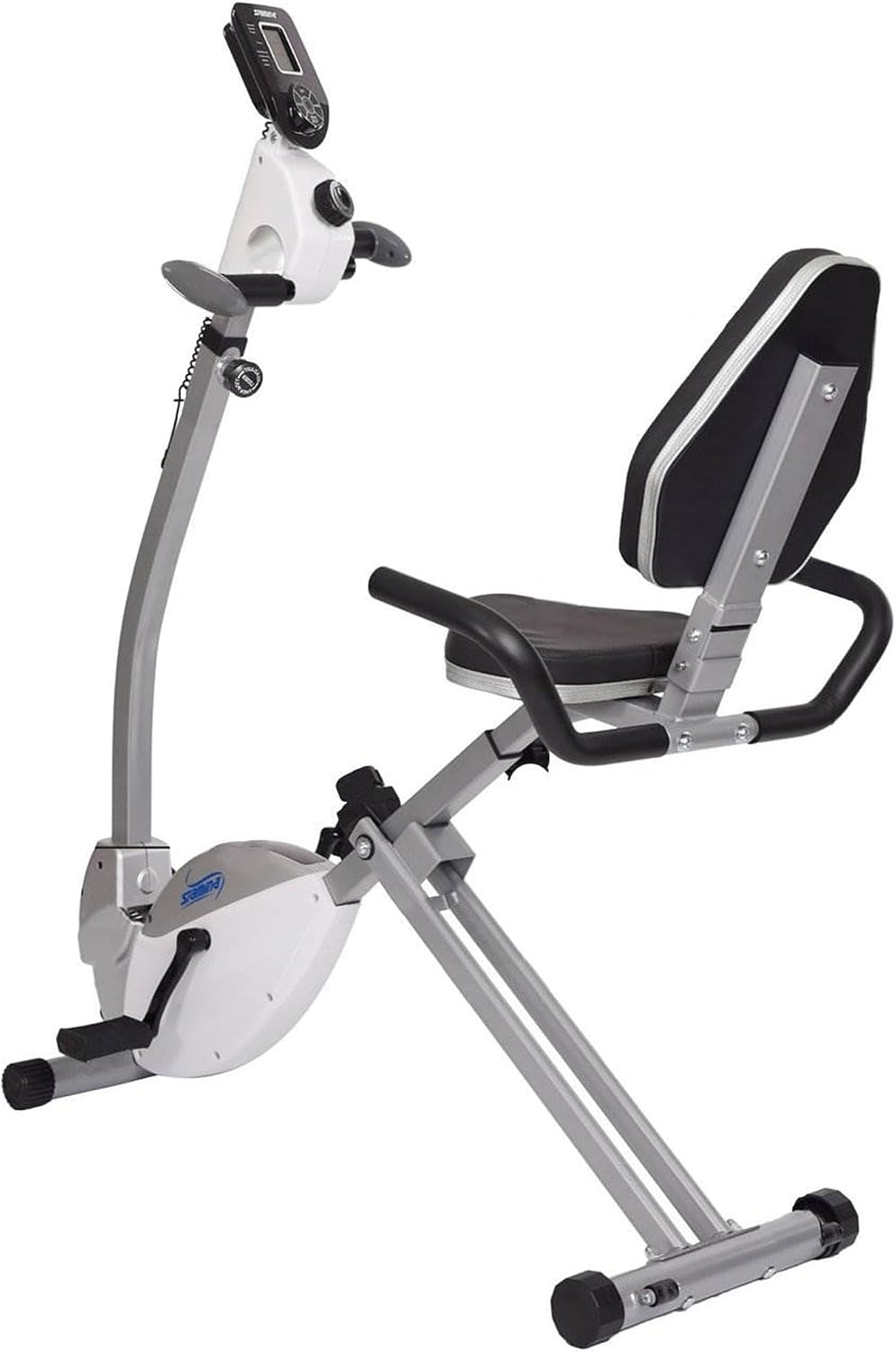 Stamina Recumbent Exercise Bike with Arm Workout - Fitness Bike with Smart Workout App - Recumbent Exercise Bike for Home Workout - Up to 250 lbs