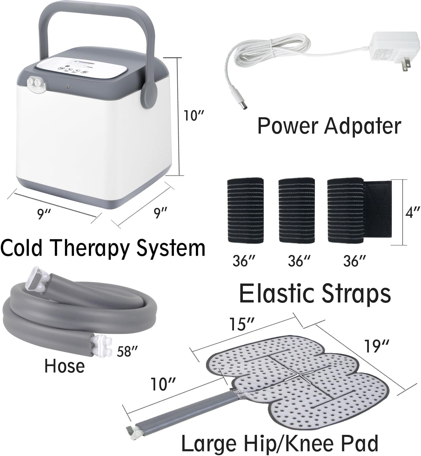 NEHOO Cold Therapy Ice Machine, Pain Relief for Post-Surgery Recovery, Programmable Compression Cryotherapy, Universal Pad for Knee, Shoulder, Ankle