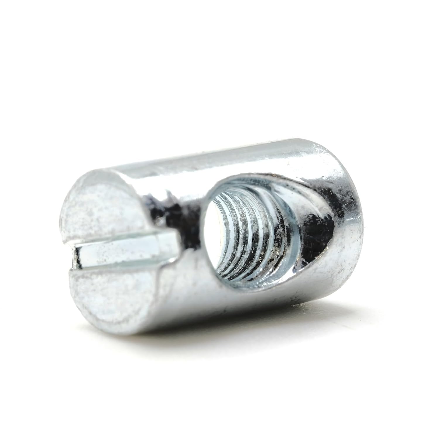 ReplacementScrews Cross Dowel Barrel Nuts Compatible with IKEA Part 104895 | (SLAKT Bed Frames, etc), Zinc Plated - Symmetric, Pack of 8
