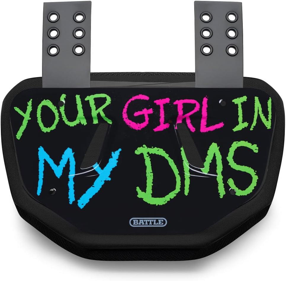 Battle Sports Novelty Football Back Plate, Kids, Adults