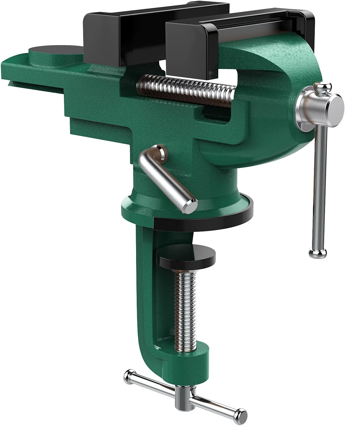 Nuovoware Table Vise 3 Inch, Universal Vise Bench Clamp, Blue