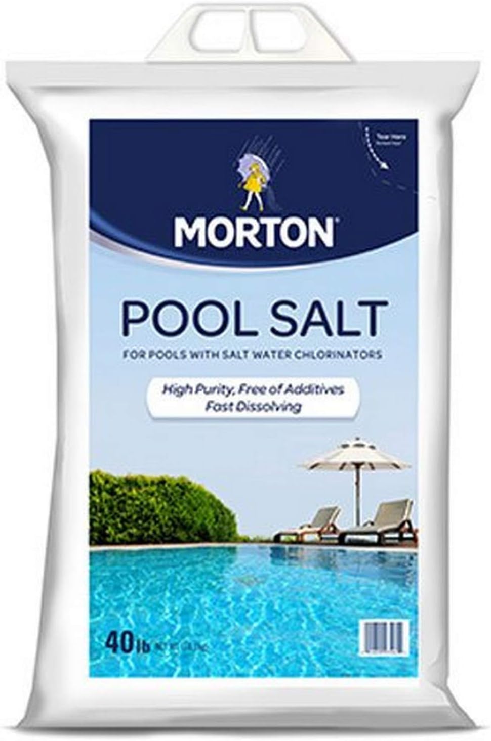 Morton Salt 3460 Pool Salt, 40 lb