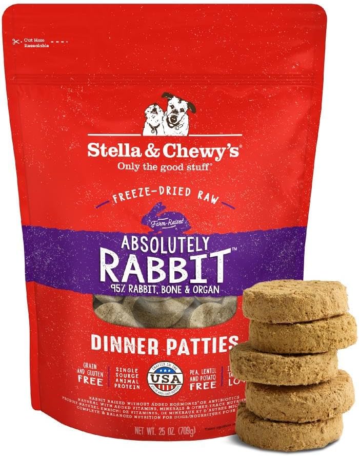 Stella & Chewy’s Freeze Dried Raw Dinner Patties – Grain Free Dog Food, Protein Rich Stella’s Super Beef Recipe – 5.5 oz
