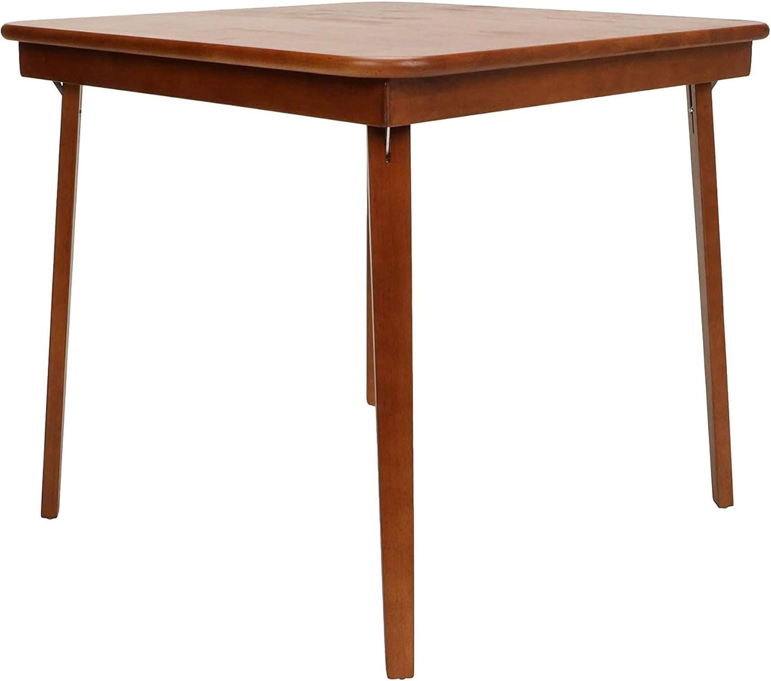 Stakmore Classic Straight Edge Square Wood Folding Table, 32x32, Oak | Foldable Card Table, Wooden Tabletop Furniture for Cards, Board Games & Dining
