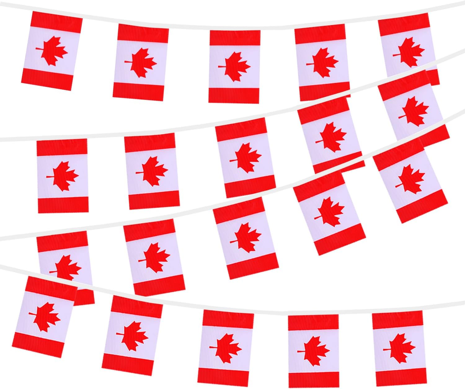 Nicaragua String Flags Banner Mini Small Nicaraguans Flag Bunting Patriotic Hanging Decor,National Holiday, Sports Game, Fiesta & Themed Party,18 Feet 20 Flags