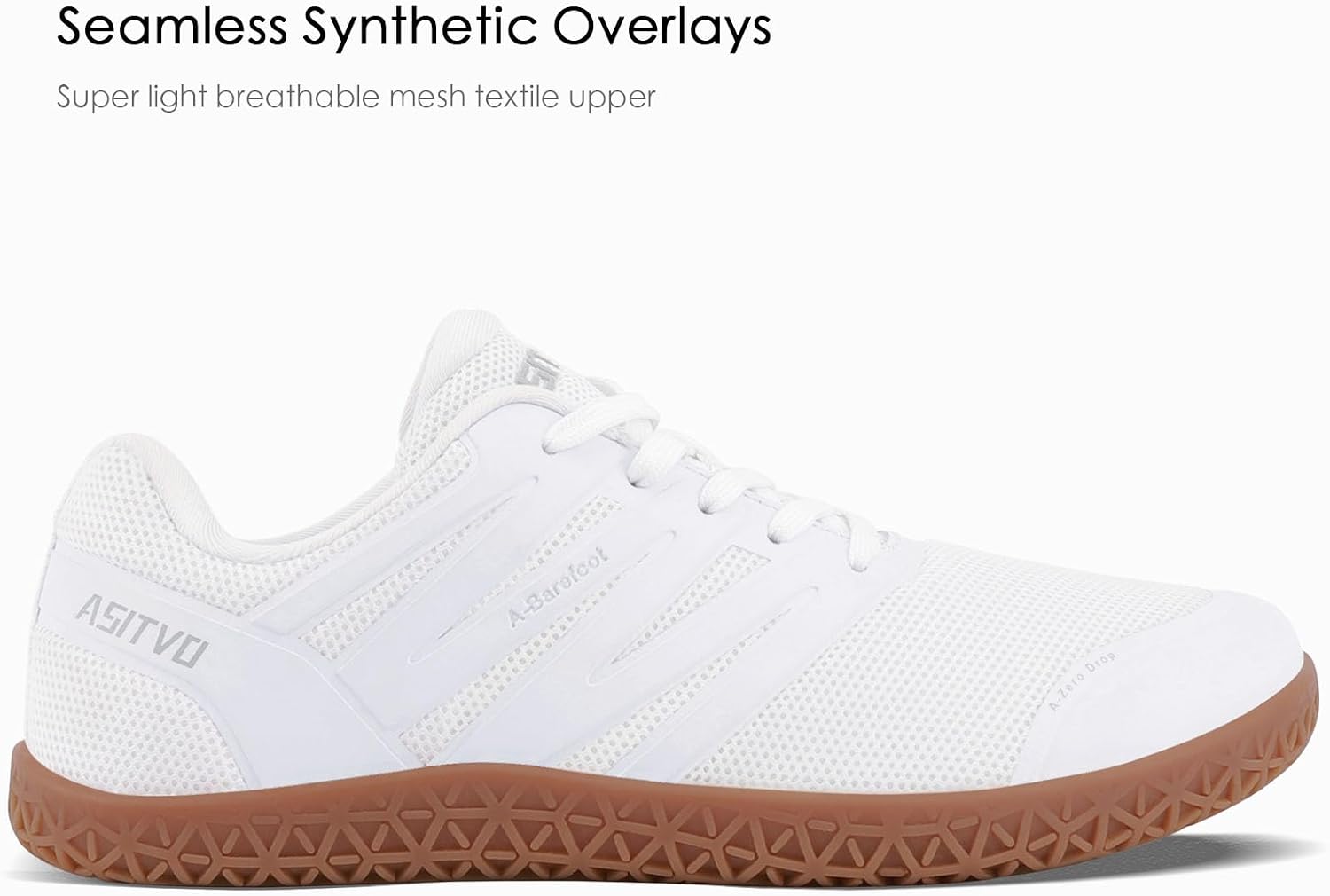 ASITVO Wide Men's Barefoot Zero Drop Sole Minimalist Sneakers Walking Shoes | Width Toe Box Cross Trainer Gym TPU Toe No-Sew Upper Grounding