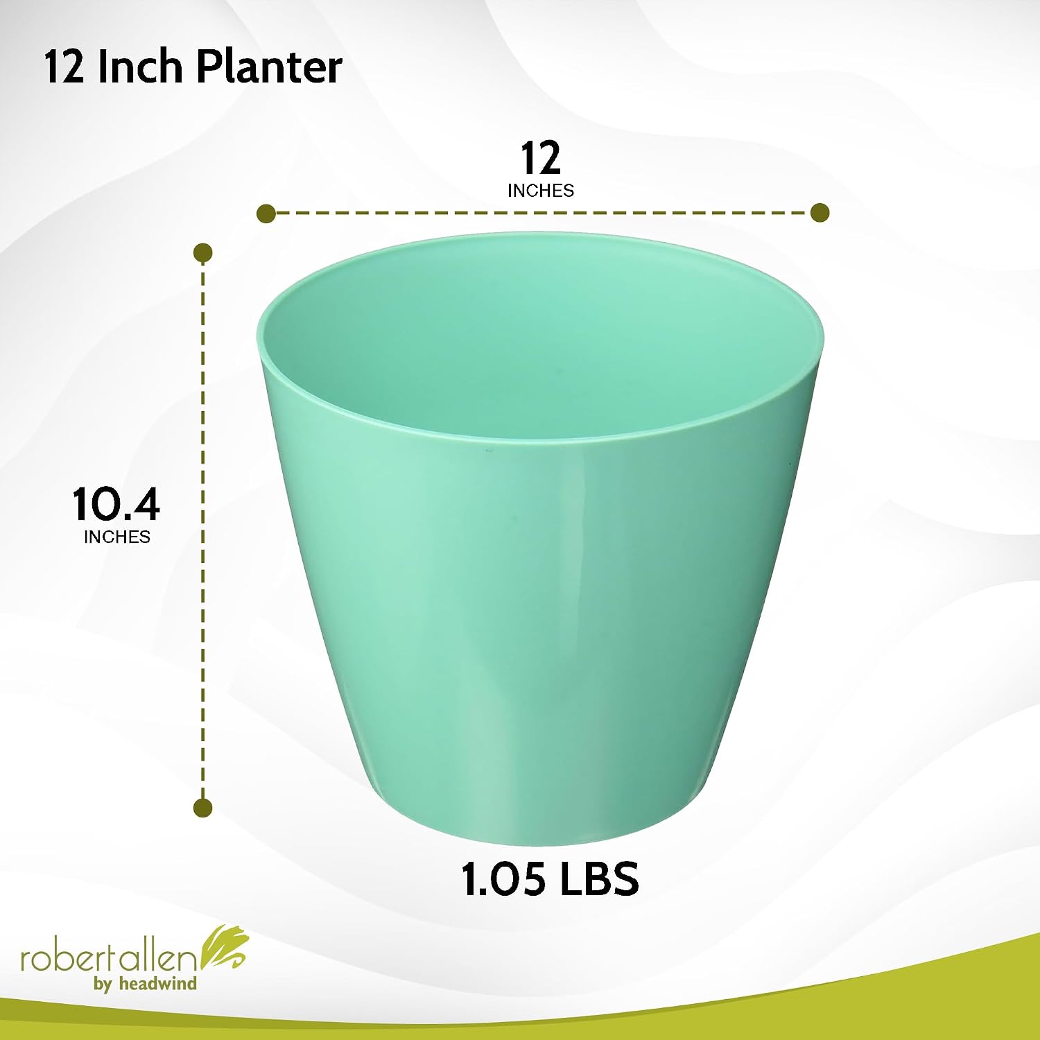Home & Garden PIM01280 Charlevoix Durares Planter, 10" - Tango